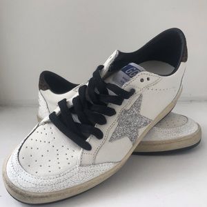 Golden Goose Star Distressed Leather Sneakers IT38